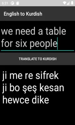 English to Kurdish android App screenshot 2